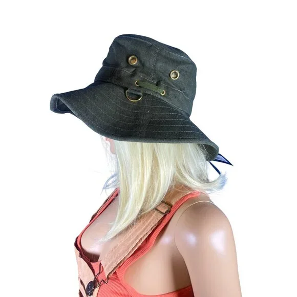 NWT Tilley Hemp Broad Brim Natural Hat Olive Large MSRP$115 New display picture 1